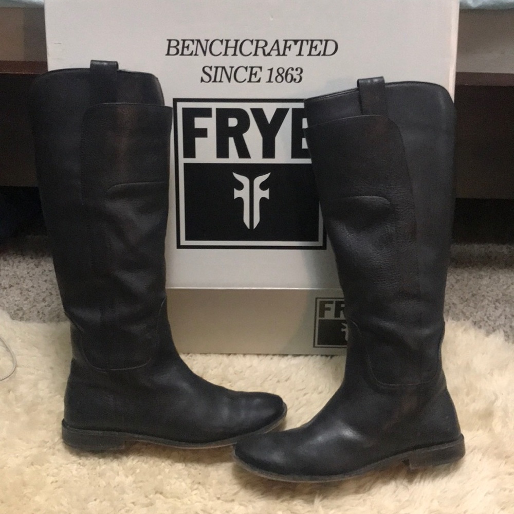 FRYE “Paige Tall Riding” 100% Genuine Leather